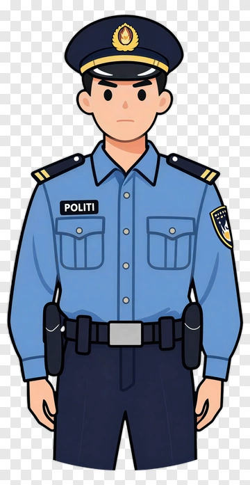 Cartoon Police Officer PNG