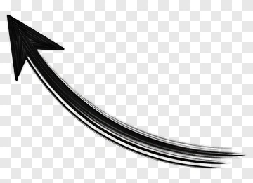 Black Arrow Moving Upward PNG