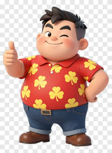 Cartoon Boy Giving A Thumbs Up PNG