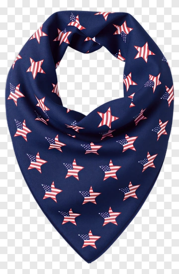 American Flag Star Scarf PNG
