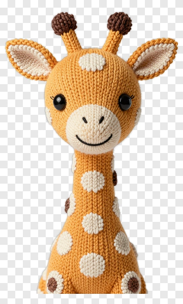 Felt Giraffe Toy PNG