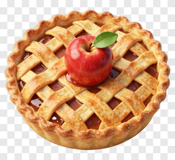 Apple Pie With Lattice Crust PNG
