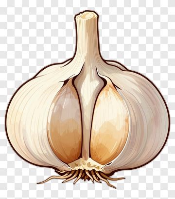 Garlic Bulb Illustration PNG