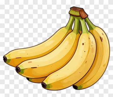 Cartoon Bunch Of Bananas PNG