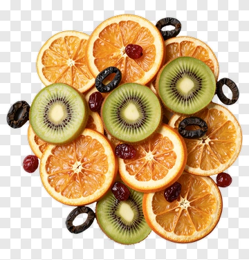 Colorful Dried Fruit Mix PNG