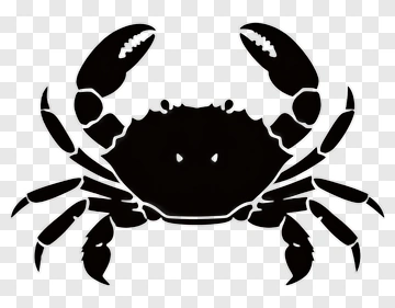 Black Crab Silhouette PNG
