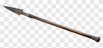 Spear With Wooden Handle PNG
