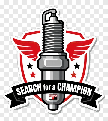 Champion Spark Plug Logo With Wings PNG