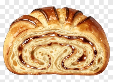 Swirled Cinnamon Roll PNG