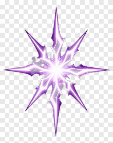 Purple Starburst Shape PNG