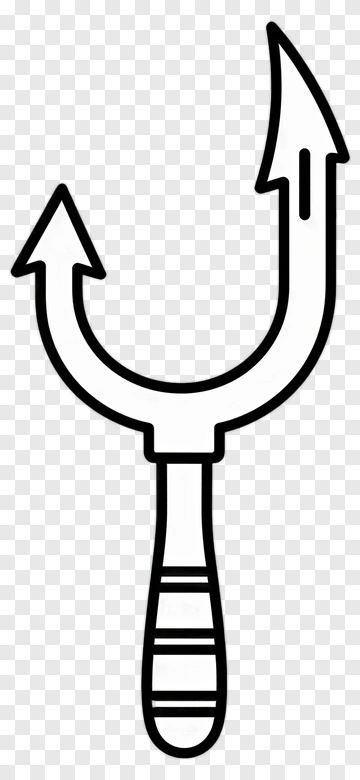 Fishing Hook With Two Barbed Points PNG