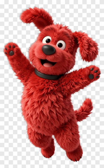 Cartoon Dog Jumping With Excitement PNG