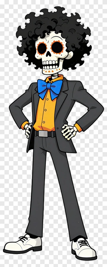 Cartoon Skeleton Wearing A Suit PNG