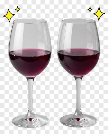 Two Glasses Of Red Wine PNG