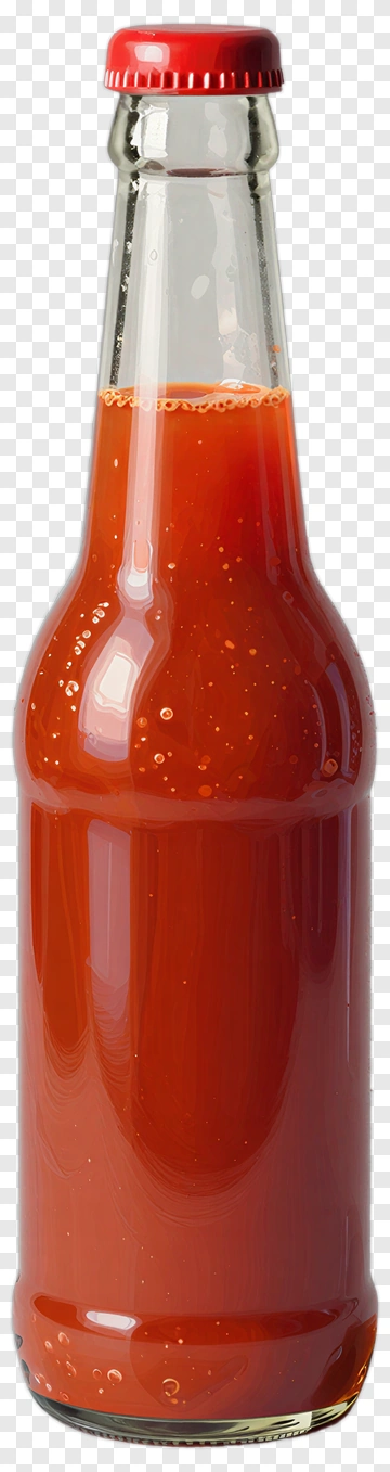 Glass Bottle Of Tomato Juice PNG