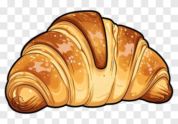 Cartoon Croissant PNG