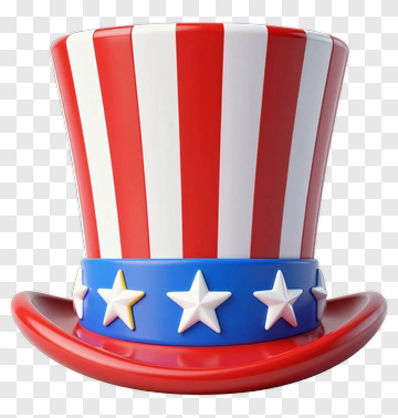 Patriotic Uncle Sam Hat PNG