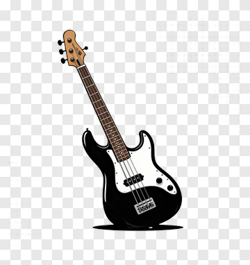 Electric Bass Guitar PNG
