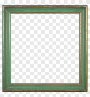 Green Wooden Picture Frame PNG