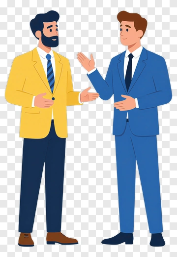 Businessmen Engaging In Conversation PNG
