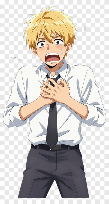 Stressed Young Man In Formal Attire PNG