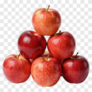 Red Apples Stacked In A Pyramid PNG