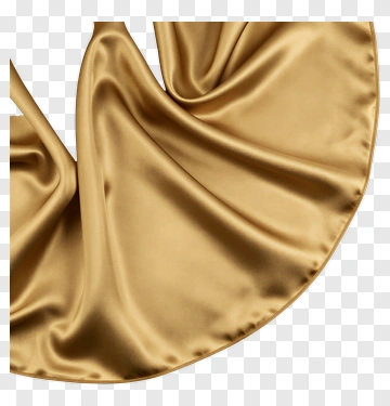 Golden Satin Fabric PNG