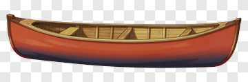 Colorful Canoe PNG