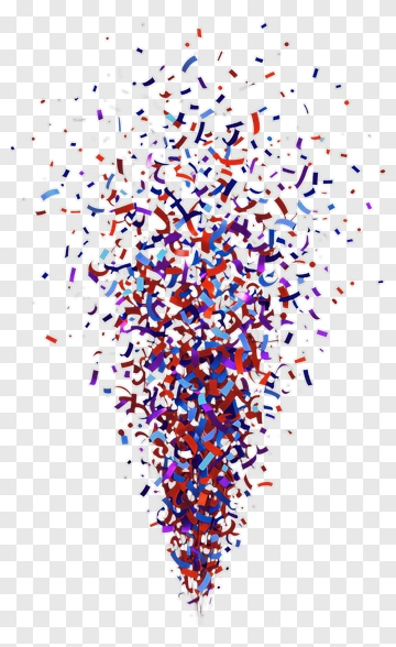 Colorful Confetti Burst PNG