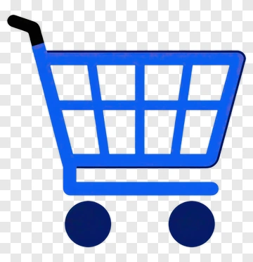 Blue Shopping Cart Icon PNG