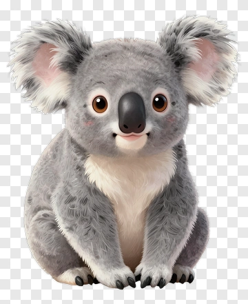 Cute Cartoon Koala PNG