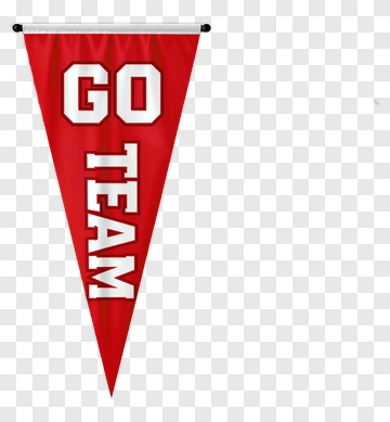 Go Team Pennant PNG