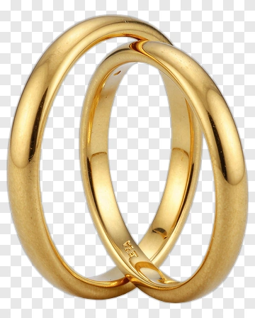 Gold Wedding Rings PNG