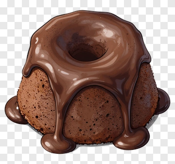Chocolate Bundt Cake PNG