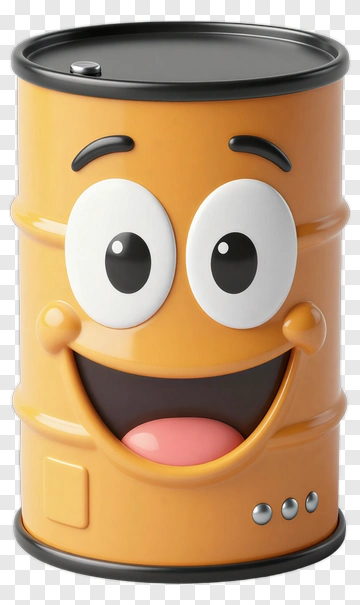 Cartoon Smiling Trash Can PNG