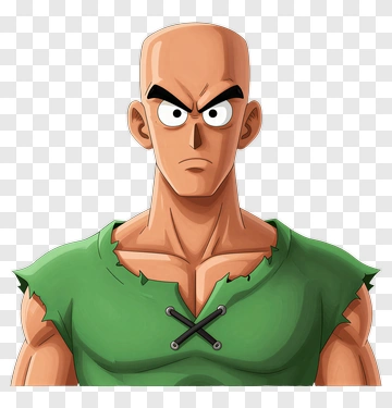 Cartoon Bald Character With Green Shirt PNG