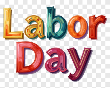 Labor Day Celebration Text PNG