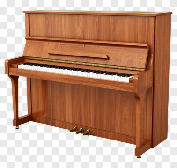 Wooden Upright Piano PNG