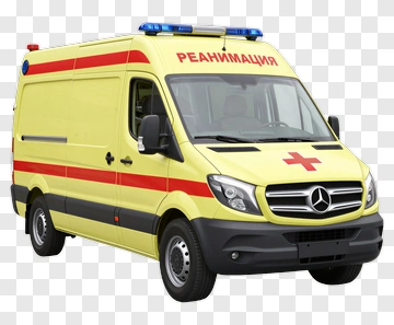 Ambulance Vehicle With Emergency Lights PNG