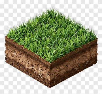Grass And Soil Block PNG