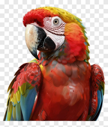 Colorful Macaw Parrot PNG