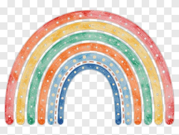 Colorful Watercolor Rainbow PNG