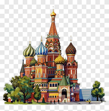 Colorful St. Basil's Cathedral PNG