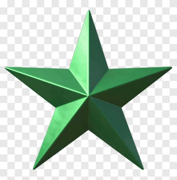 Green Star PNG