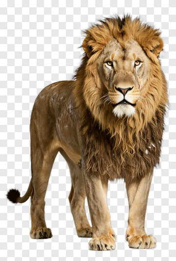 Lion Standing Proudly PNG