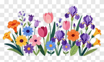 Colorful Flower Bouquet PNG