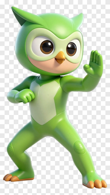Cartoon Owl Character Posing PNG