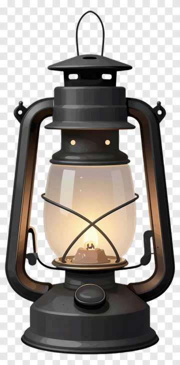 Vintage Lantern With Warm Glow PNG