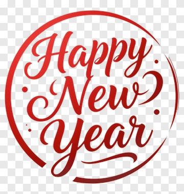 Happy New Year Greeting PNG