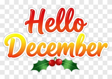Hello December PNG